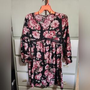 Rose Floral Spring Dress